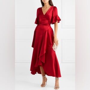 Temperley London Scarlet High Low Dress. Brand new with tags.